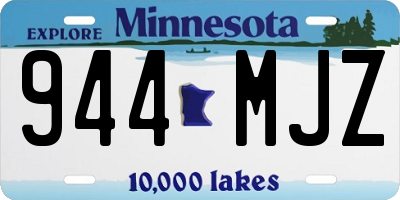 MN license plate 944MJZ