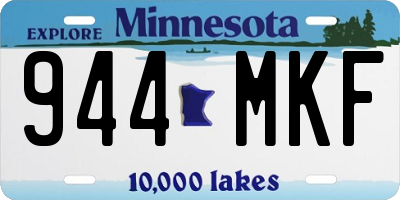 MN license plate 944MKF