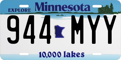 MN license plate 944MYY