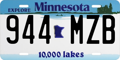 MN license plate 944MZB