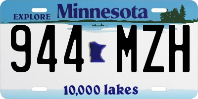 MN license plate 944MZH