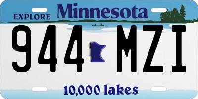 MN license plate 944MZI