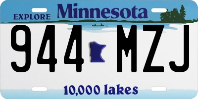 MN license plate 944MZJ