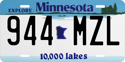 MN license plate 944MZL