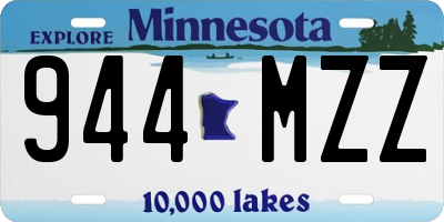 MN license plate 944MZZ