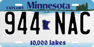 MN license plate 944NAC