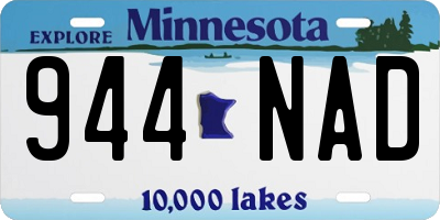 MN license plate 944NAD