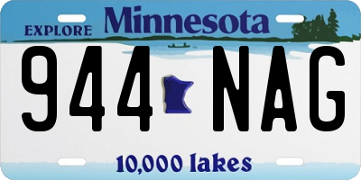 MN license plate 944NAG