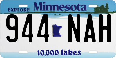 MN license plate 944NAH