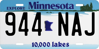 MN license plate 944NAJ