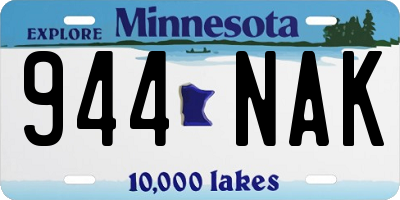 MN license plate 944NAK