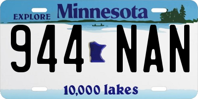 MN license plate 944NAN