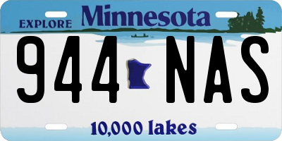 MN license plate 944NAS