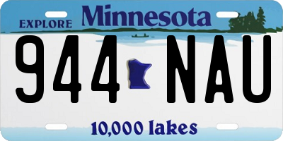 MN license plate 944NAU