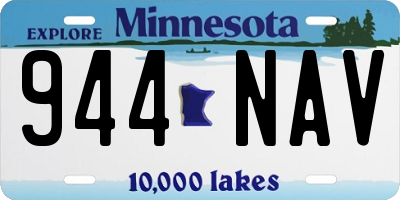 MN license plate 944NAV