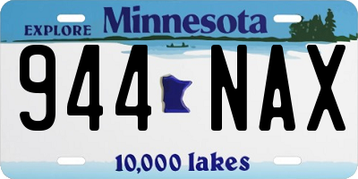 MN license plate 944NAX