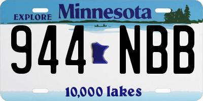 MN license plate 944NBB