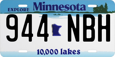 MN license plate 944NBH