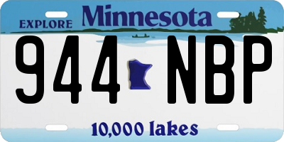MN license plate 944NBP