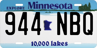 MN license plate 944NBQ