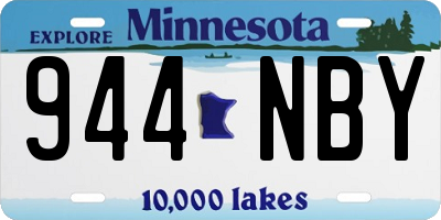MN license plate 944NBY