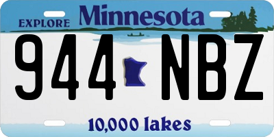 MN license plate 944NBZ