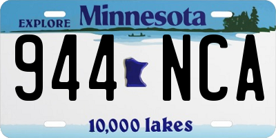 MN license plate 944NCA