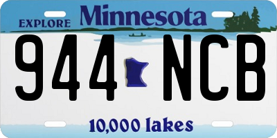 MN license plate 944NCB