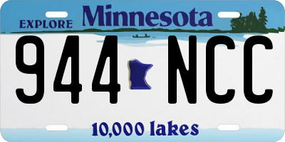 MN license plate 944NCC