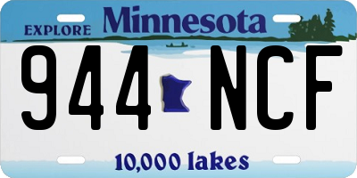 MN license plate 944NCF