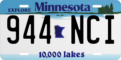 MN license plate 944NCI