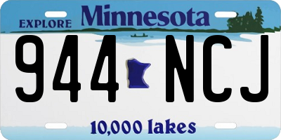 MN license plate 944NCJ