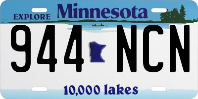 MN license plate 944NCN