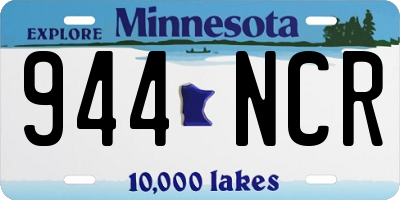 MN license plate 944NCR