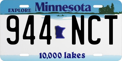 MN license plate 944NCT