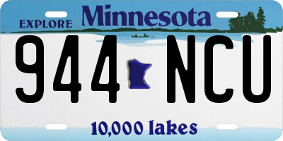 MN license plate 944NCU