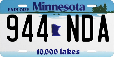 MN license plate 944NDA
