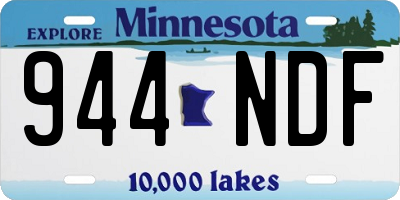 MN license plate 944NDF