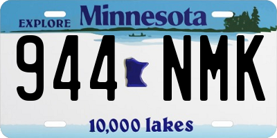 MN license plate 944NMK