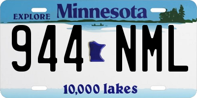 MN license plate 944NML