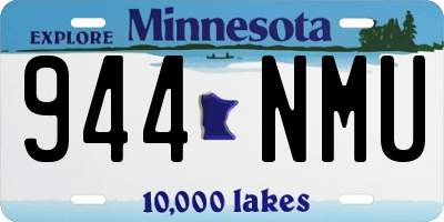 MN license plate 944NMU