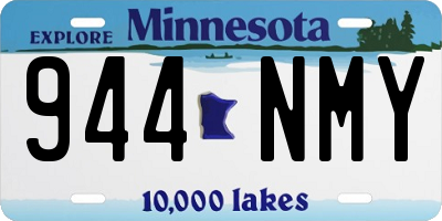 MN license plate 944NMY
