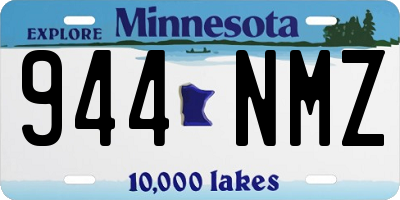MN license plate 944NMZ