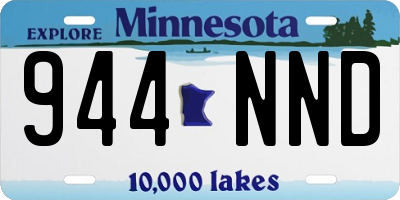 MN license plate 944NND