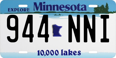 MN license plate 944NNI