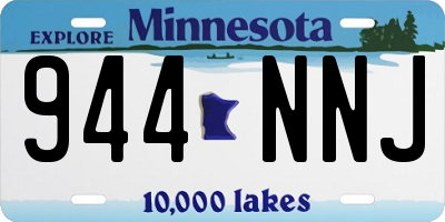 MN license plate 944NNJ