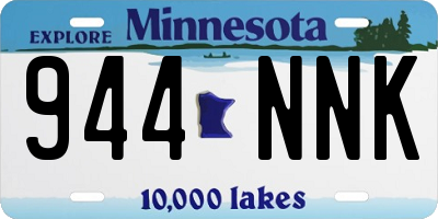 MN license plate 944NNK