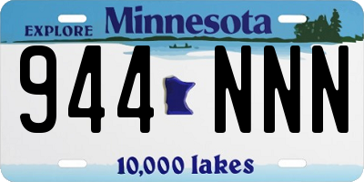 MN license plate 944NNN