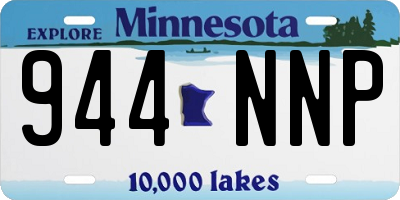 MN license plate 944NNP