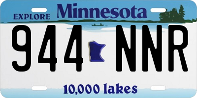 MN license plate 944NNR